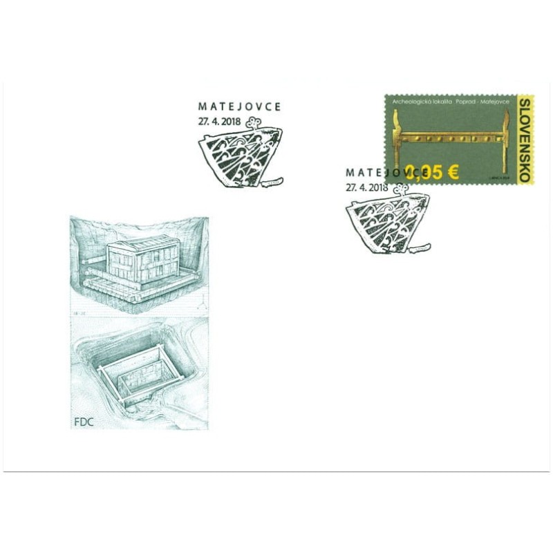 Słowacja 2018, Archeologia. FDC