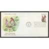 USA Ptaki i kwiaty: Dziwuszka Lilak FDC 1982