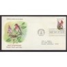 USA Ptaki i kwiaty: Dziwuszka Lilak FDC 1982