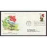 USA Ptaki i kwiaty: Gęś Hibiskus FDC 1982