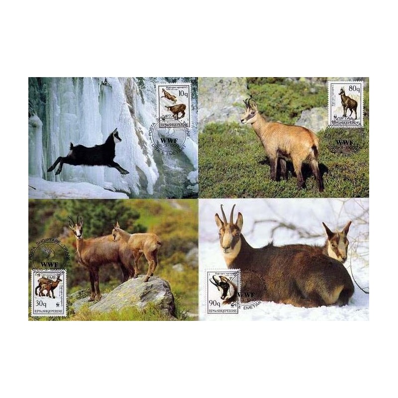 Albania 1990, WWF:, WWF: Kozica. Karty maksimum