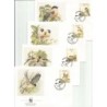 Azory (Portugalia) 1990, WWF: Ptak gil. FDC