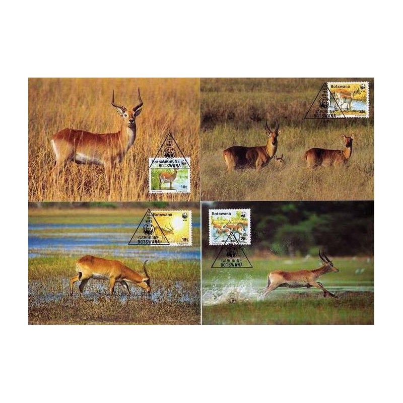 Botswana 1988, WWF: Ssak kob. Karty maksimum
