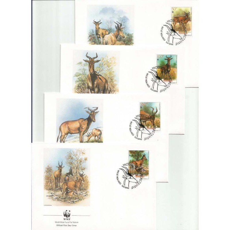 Mozambik 1991, WWF: ssak bawolec. FDC