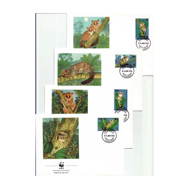 Tanzania 1989, WWF: Galago. FDC
