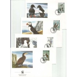 Wyspa Man 1989, WWF: Ptaki morskie. FDC