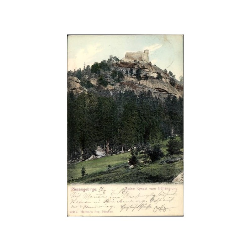Karkonosze, Zamek Chojnik, Jelenia Góra. Obieg 1905 r.
