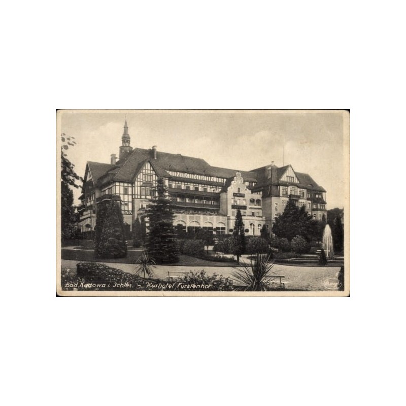 Kudowa-Zdrój, Kurhotel Fürstenhof. Bez obiegu