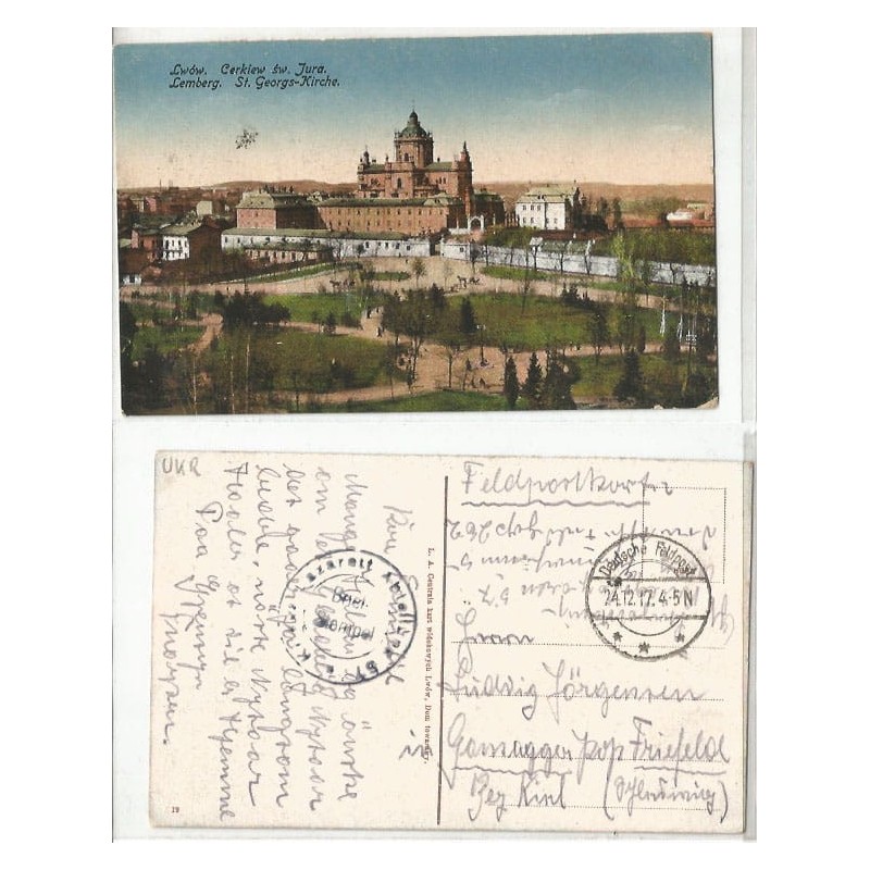 Lwów, Cerkiew Św. Jura, poczta polowa, 1917