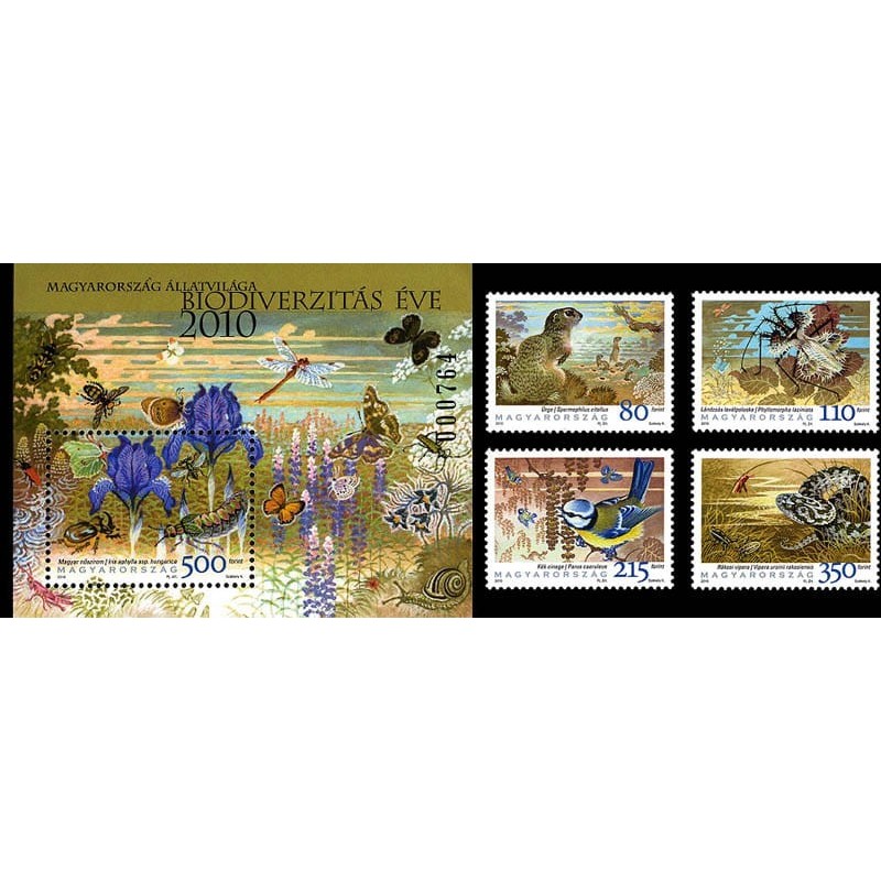 Węgry 2010, Fauna: suseł ptak wąż pająk owady **