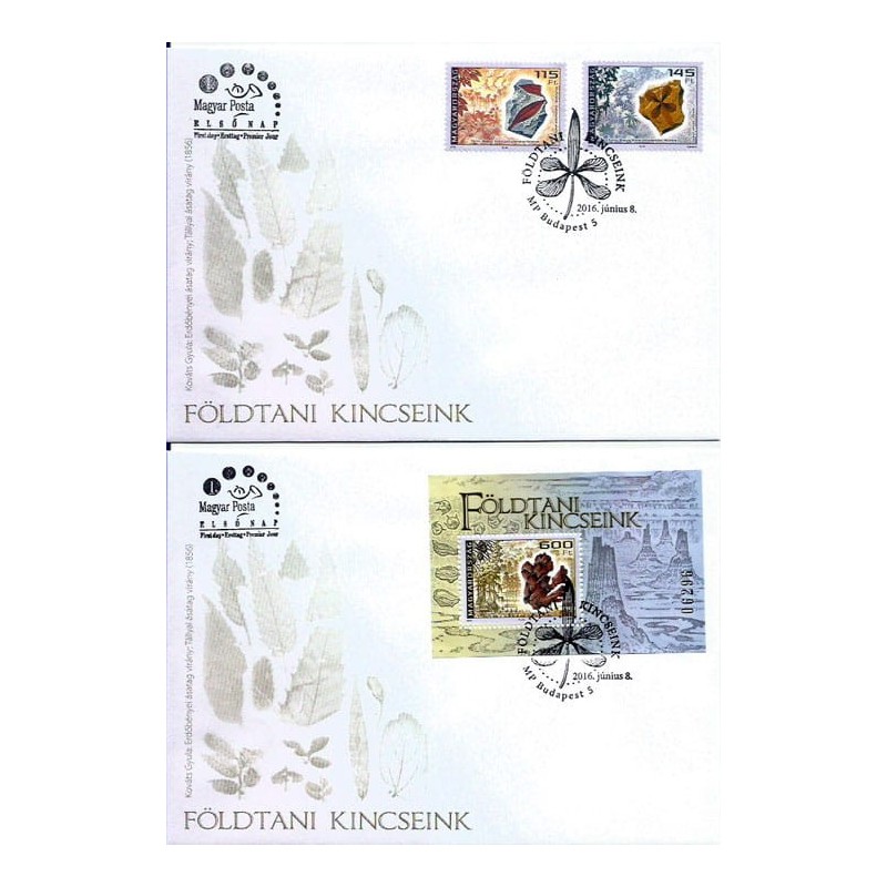 Węgry 2016, Minerały, geologia. FDC
