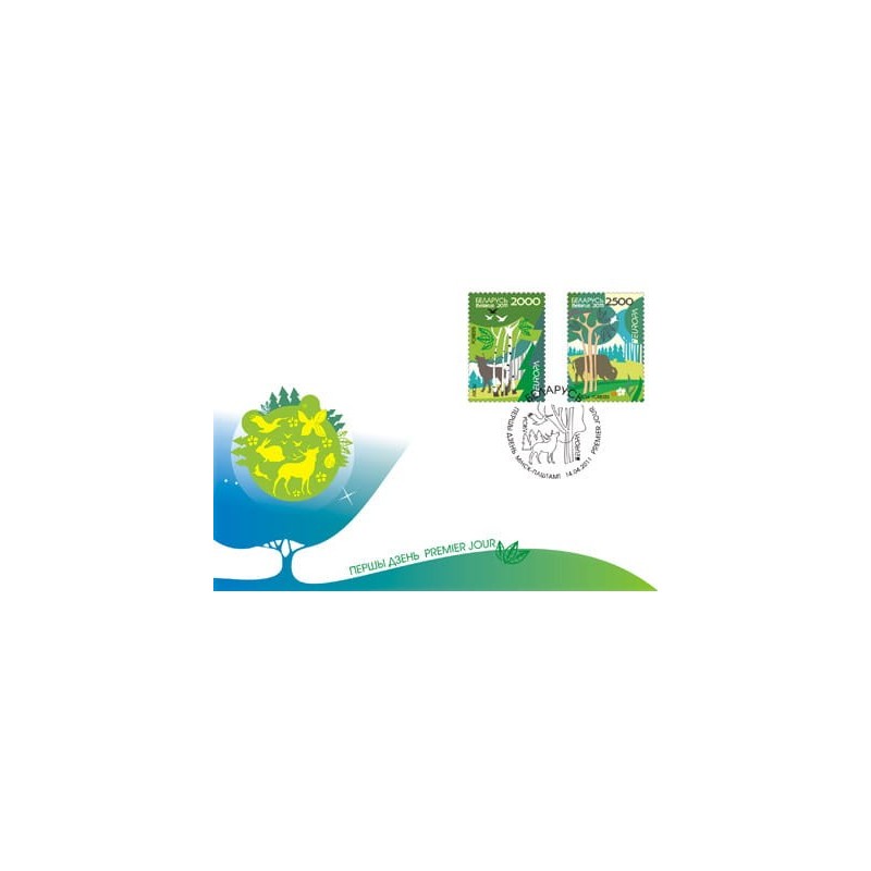 Białoruś 2011, Europa CEPT: Lasy. FDC