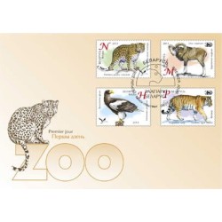 Białoruś 2013, Zwierzęta z Zoo. FDC Mińsk
