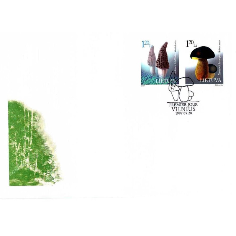 Litwa 1997, Grzyby. FDC