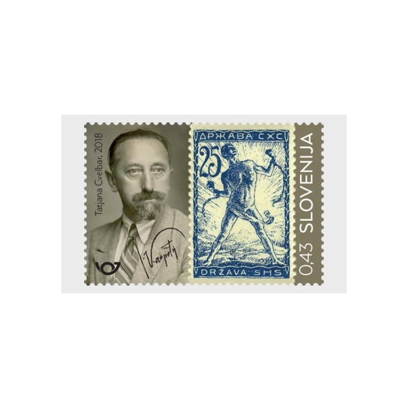 Słowenia 2018, Znaczek słoweński, 100 lat **