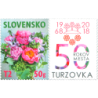 Słowacja 2018, Znaczek personalizowany, kwiaty **