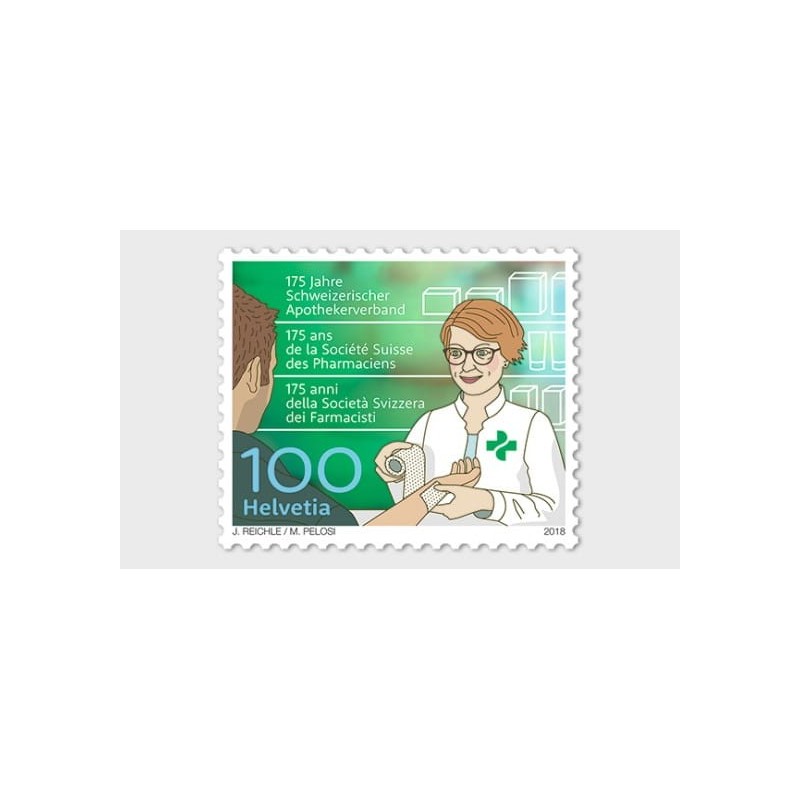 Szwajcaria 2018, Medycyna, farmacja, 100 lat **