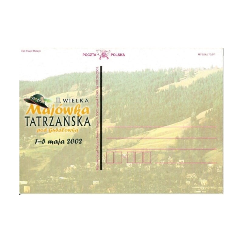 Kartka Nowy Sącz, Majówka Tatrzańska, Gubałówka, góry
