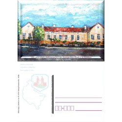 Kartka Poznań 2017, Kłodawa, szkoła, papież Jan Paweł II, herb