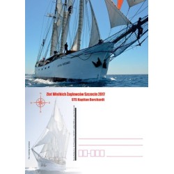 Kartka Szczecin 2017, Żaglowce, statki, zlot, STS Kapitan Borchardt