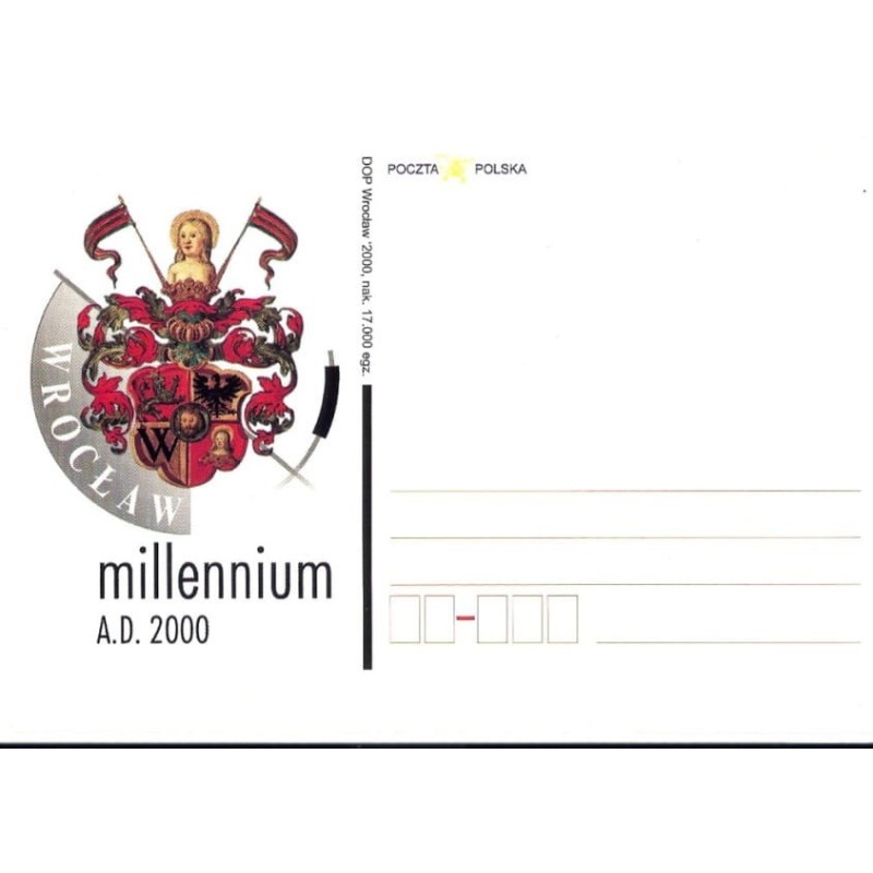 Kartka Wrocław 2000, Millennium, herb
