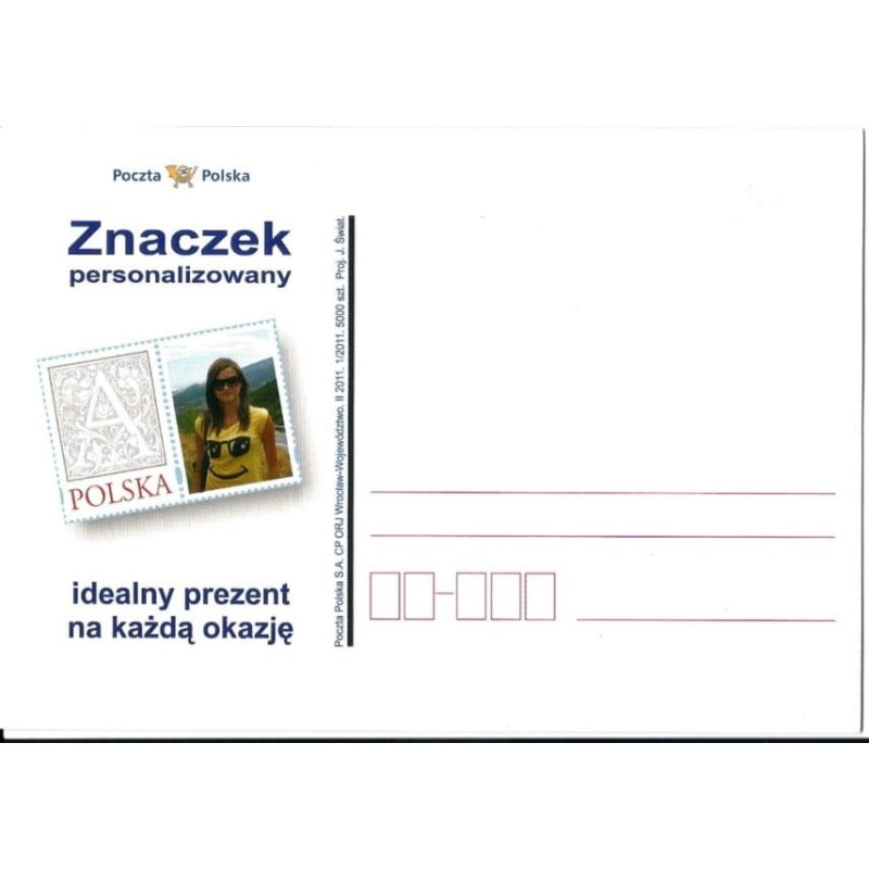 Kartka Wrocław 2011, Znaczek personalizowany