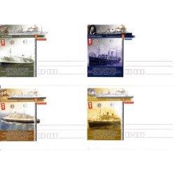 KOMPLET KARTEK 9 x Kartka Gdańsk 2013, Port Gdynia, statki