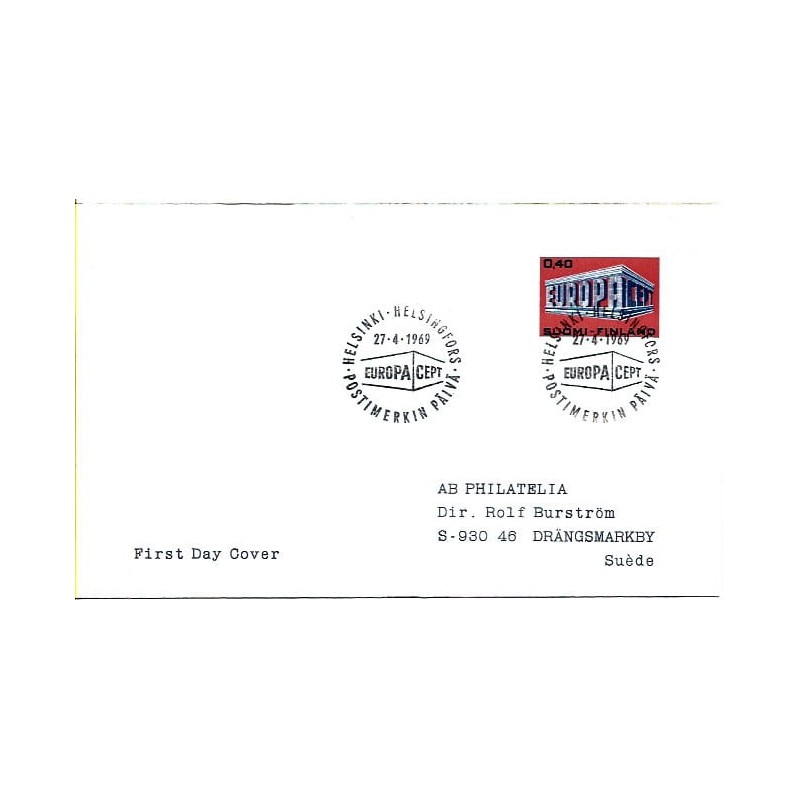 Finlandia 1969, EUROPA CEPT. FDC