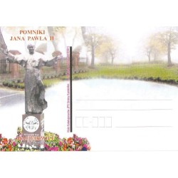 Kartka 2013, Papież Jan Paweł II, pomnik Maciejowice. Wyd. Klub Kolekcjonerów, Kamionka