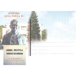 Kartka 2013, Papież Jan Paweł II, pomnik Sułkowice. Wyd. Klub Kolekcjonerów, Kamionka