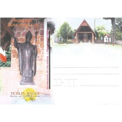 Kartka 2013, Papież Jan Paweł II, pomnik Tumlin Węgle. Wyd. Klub Kolekcjonerów, Kamionka