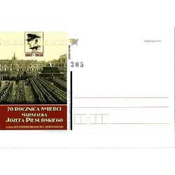 Kartka Kielce 2005, J. Piłsudski, 70 rocznica śmierci