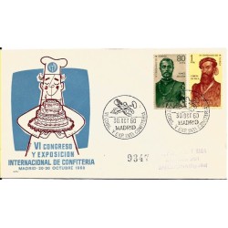 Hiszpania 1960, Słodycze, wystawa. Kuchnia. Madryt