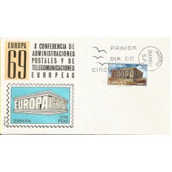 Hiszpania 1969, EUROPA CEPT, konferencja. FDC
