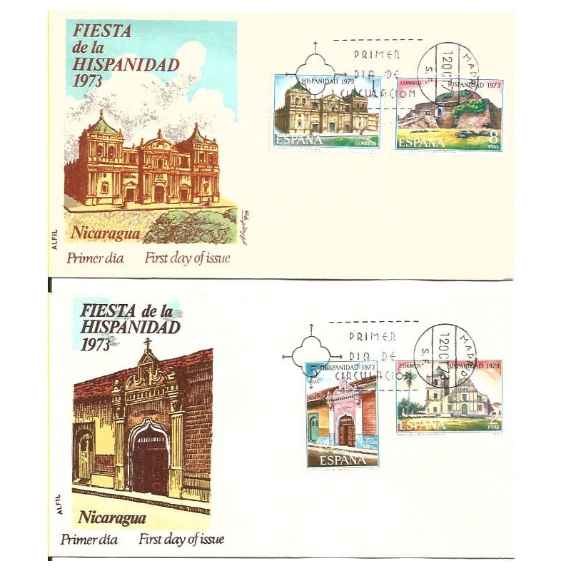 Hiszpania 1973, Hiszpańskie dziedzictwo: Nikaragua. FDC