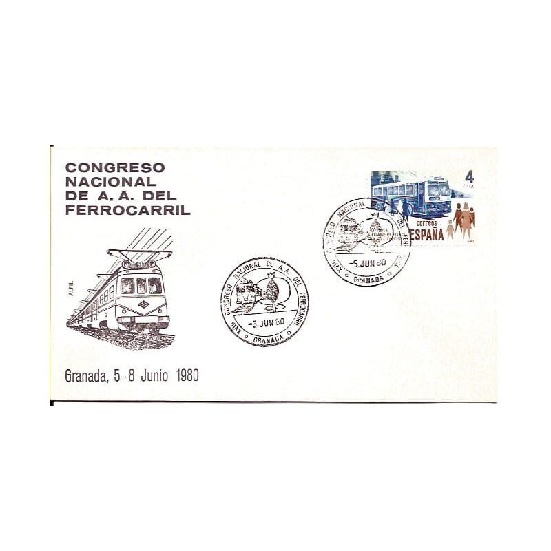 Hiszpania 1980, Kolej, pociąg. Granada
