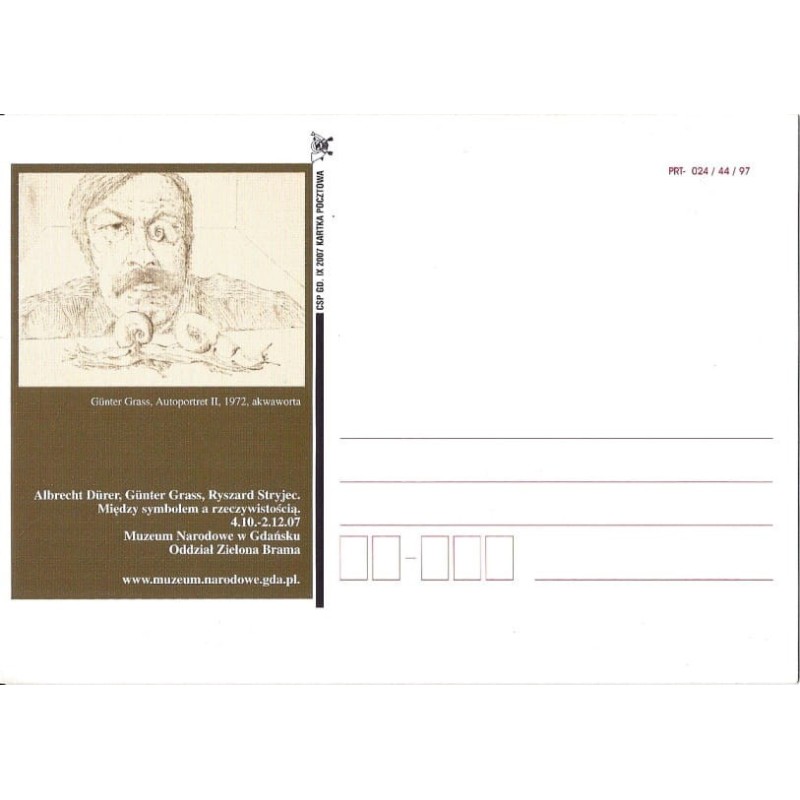 Kartka Gdańsk 2007, Malarstwo, Durer, Grass