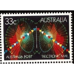 Australia 1985, Poczta elektroniczna. Rys. S. Ostoja Kotkowski, laser **