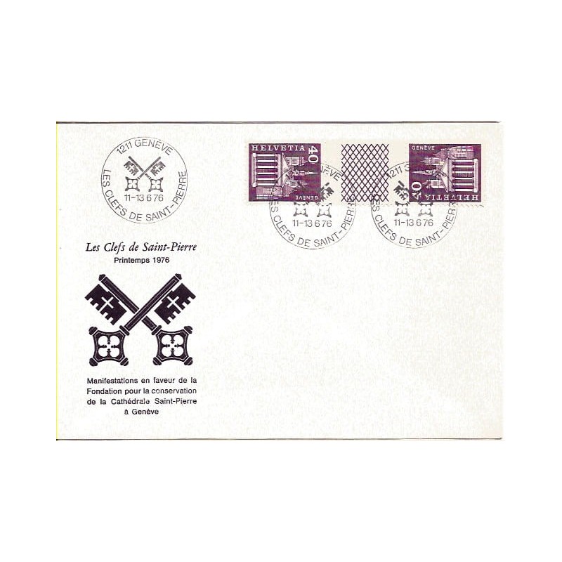 Szwajcaria 1976, Święty Piotr, klucze. Genewa