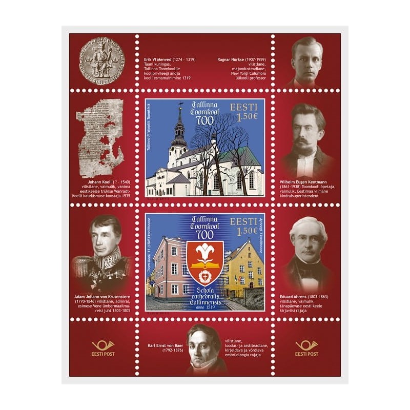 Estonia 2019, Szkoła katedralna w Tallinie, 700 lat, nauka **