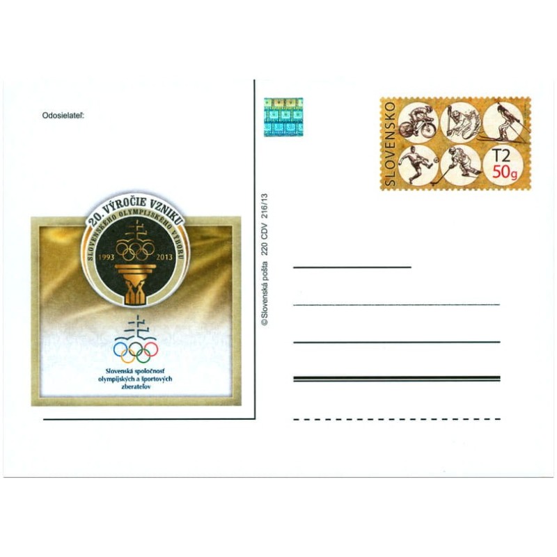 Słowacja 2013, Związek Olimpijski, 20 lat. Cp