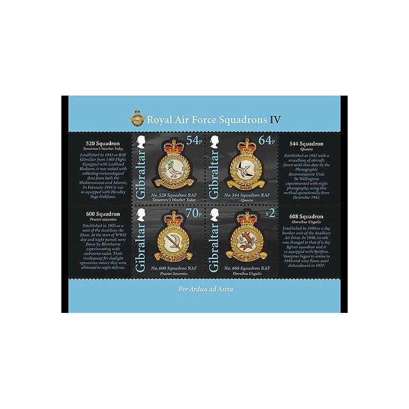 Gibraltar 2015, Lotnictwo, eskadry RAF II wojna **