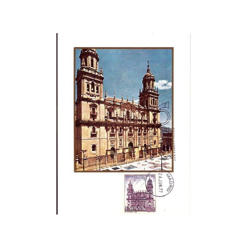 Hiszpania 1977, Turystyka: katedra Jaen. Karta maksimum