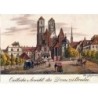 Wrocław, katedra, rycina - reprint. Zbiory MN Wrocław, bez obiegu