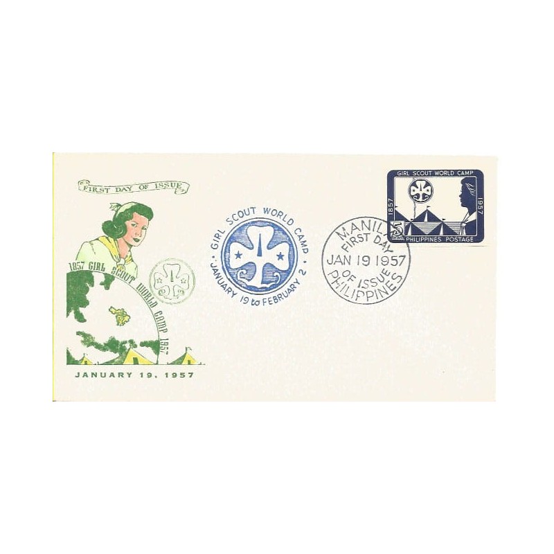 Filipiny 1957, Harcerstwo. FDC