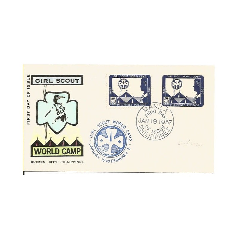 Filipiny 1957, Harcerstwo. FDC