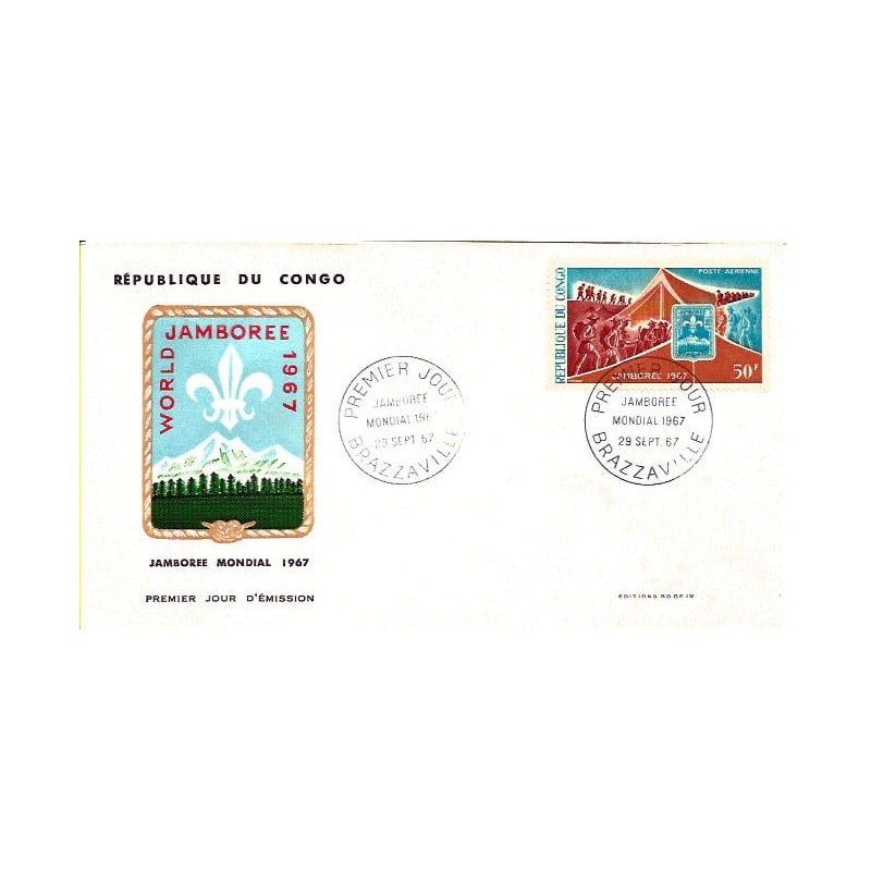 Kongo 1967, Harcerstwo. FDC