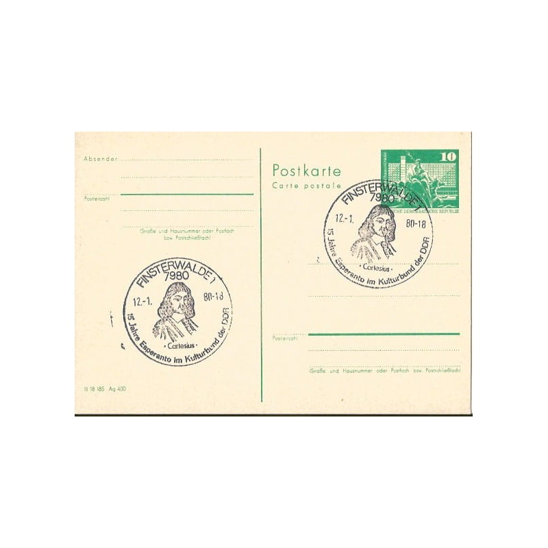 Niemcy NRD 1980, Esperanto, Kartezjusz. Finsterwalde