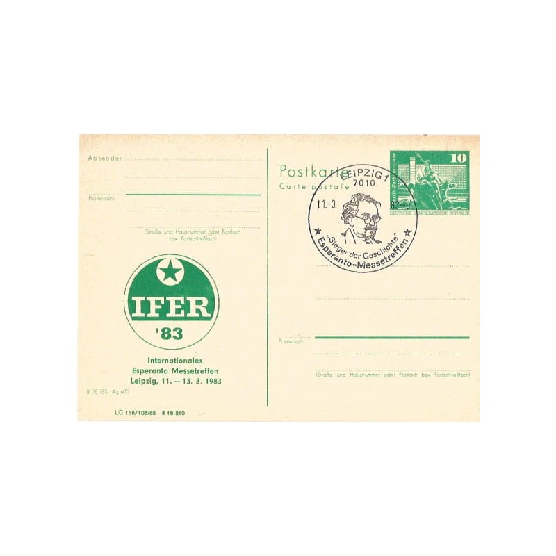 Niemcy NRD 1983, Esperanto. Lipsk