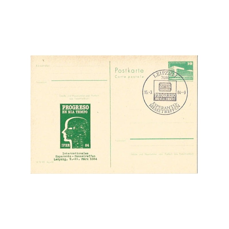 Niemcy NRD 1984, Esperanto. Lipsk